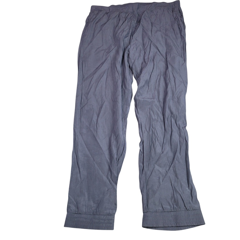 Hive & Honey Womens Navy Blue Cotton Blend Elastic Waist Jogger Pants Size M